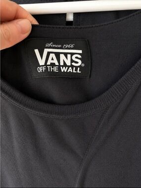 Vans Black Crewneck Sweatshirt with Label